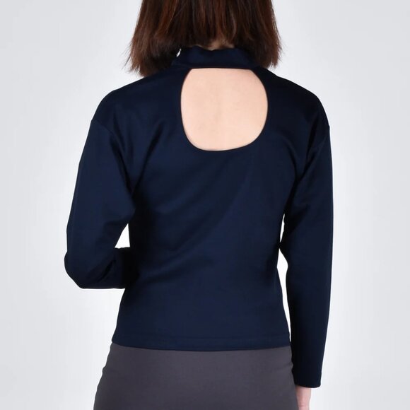 NWT Paridaez Egret Top 2-in-1 Long Sleeve in Navy – Minimalist & Versatile! - Picture 3 of 3